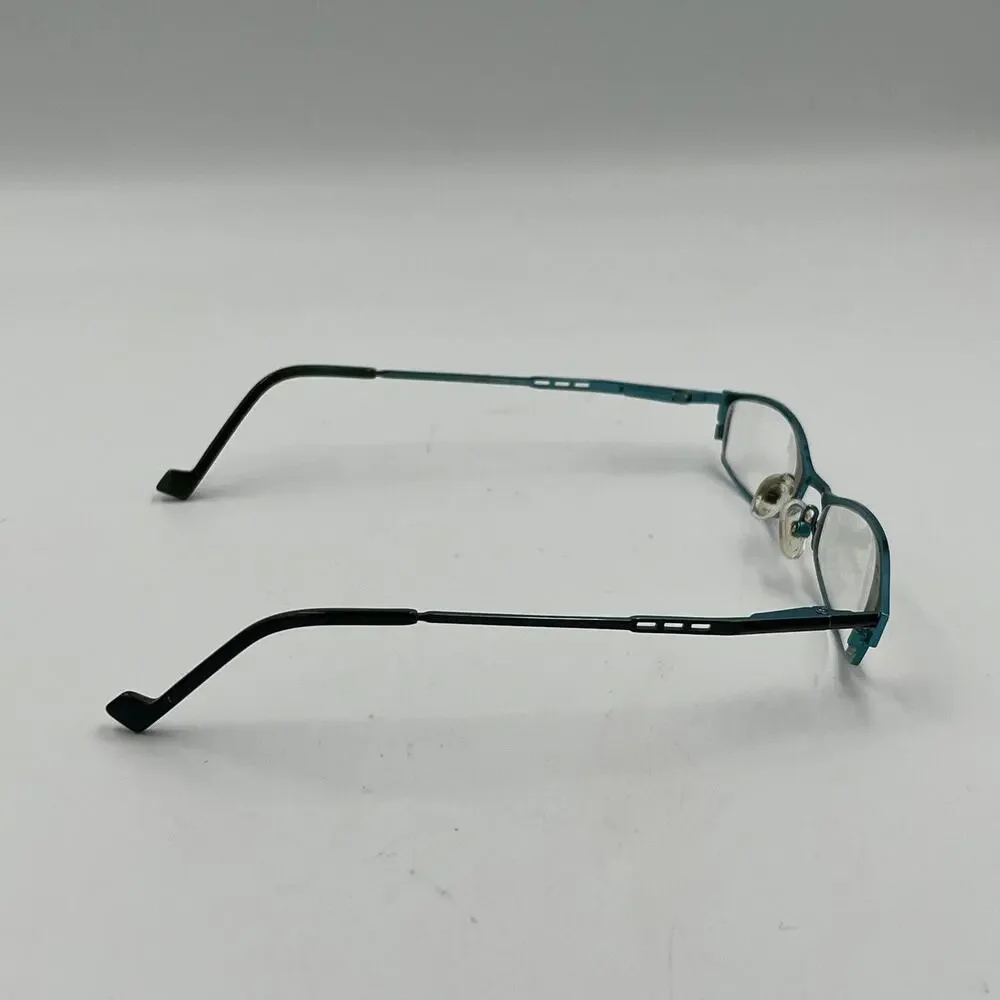 OGI Eyewear Heritage Women's Metal Eyeglasses Black Teal Frames w/Case 2232